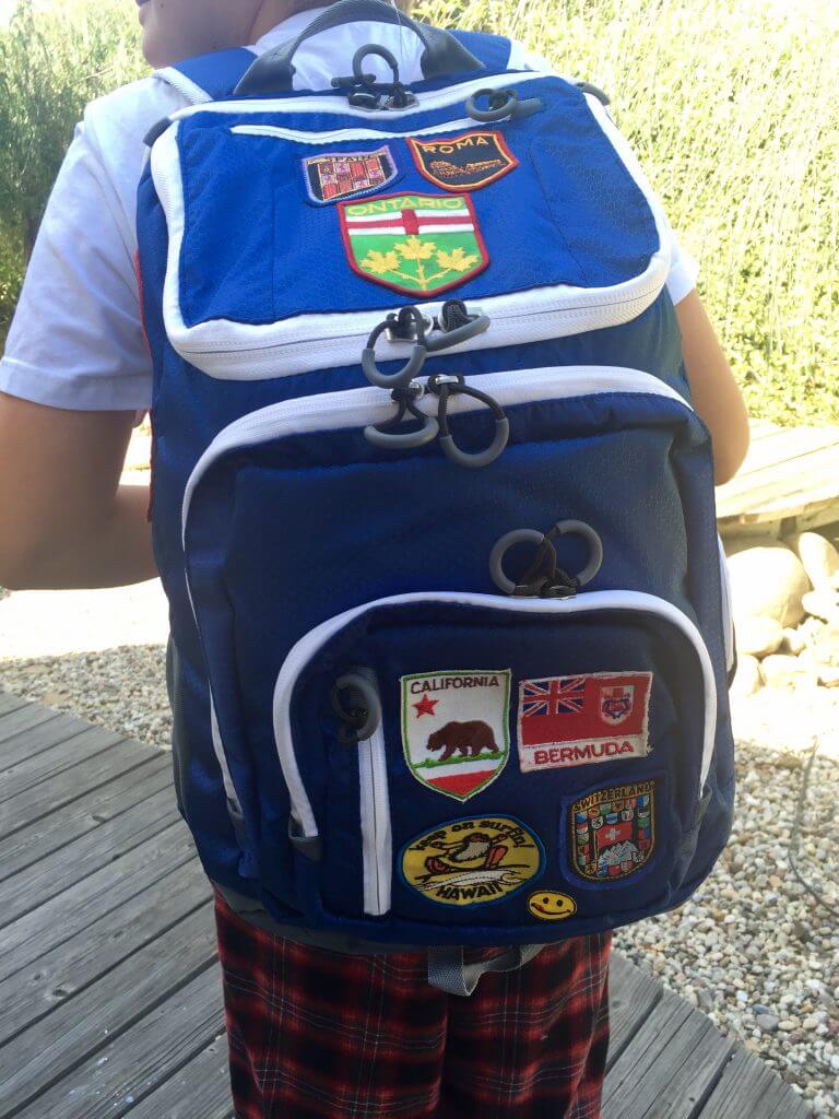 DIY Retro Travel Patch Backpacks for Kid Travelers