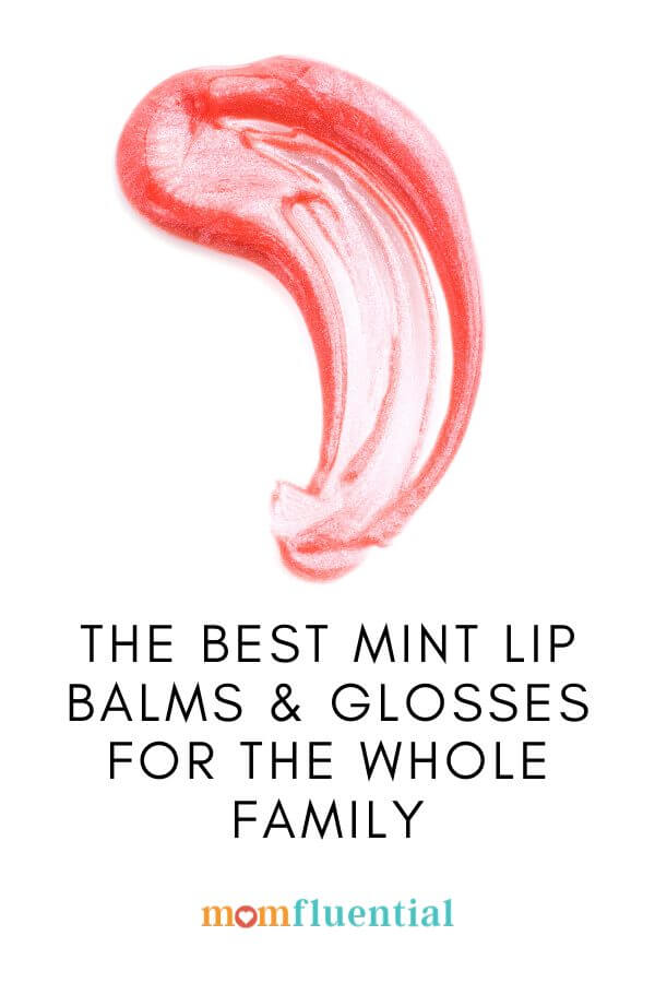 peppermint lip gloss smear