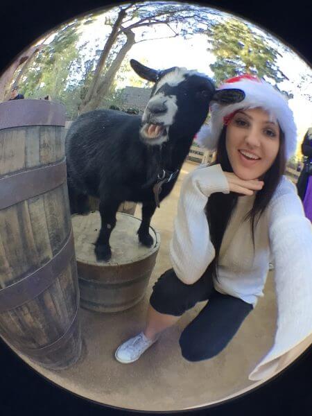 Selfie with a Goat at Disneyland