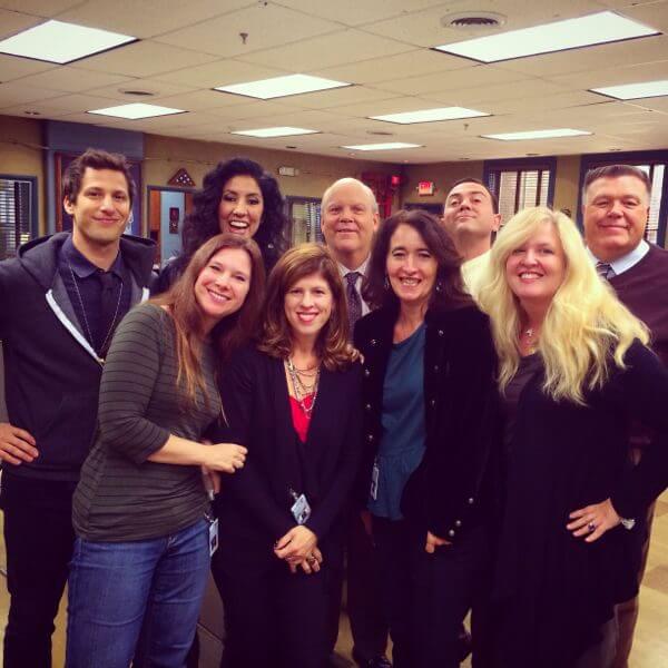 brooklyn99 cast set visit