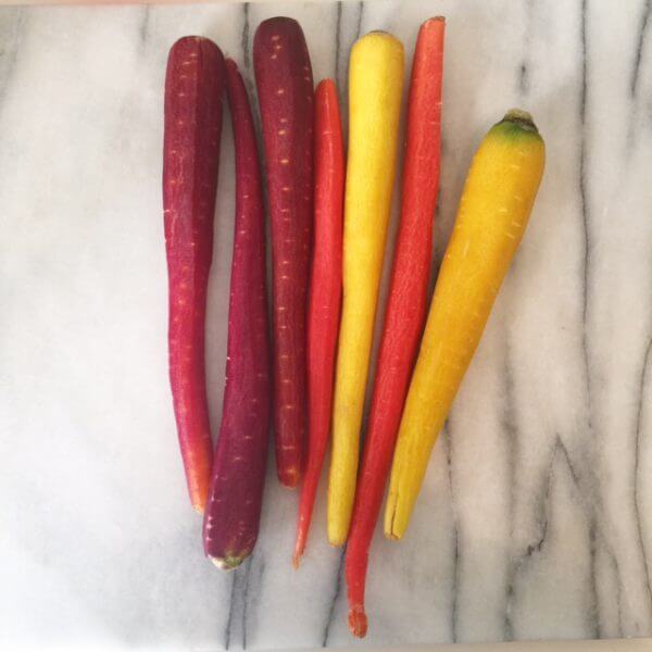 rainbow carrots for chicken soup
