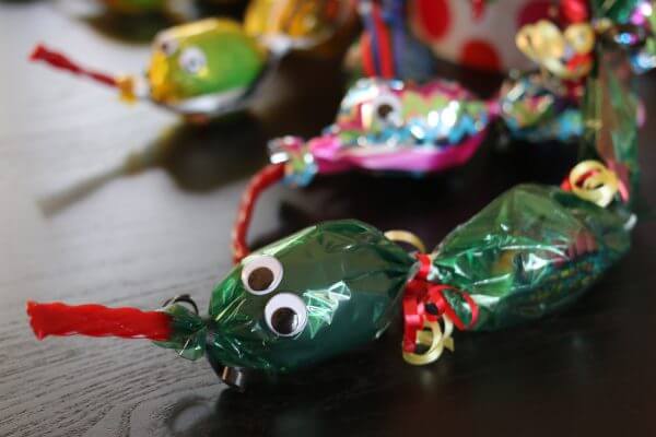 Cute Cellophane snake filled with candy