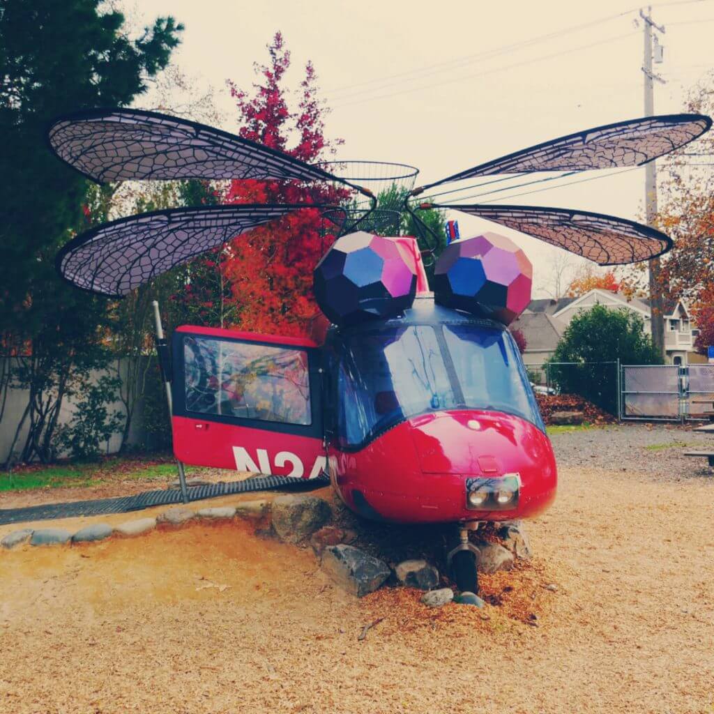 dragonfly helicopter at The Children's Museum of Santa Rosa