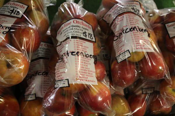 apples at Snow Line Orchards Oak Glen Fall Season
