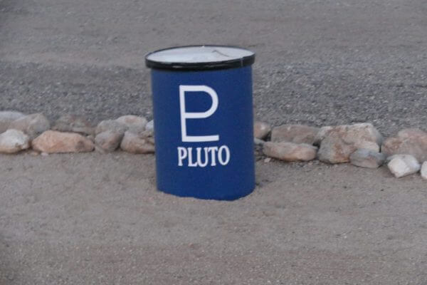 Planet Map Marker at Sky's The Limit Observatory Joshua Tree