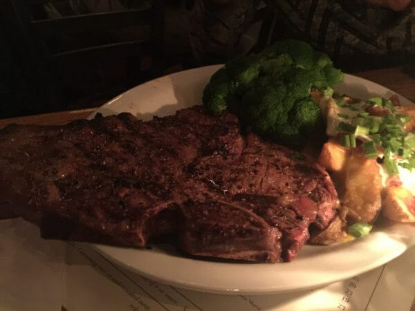 steak at Pappy and Harriets
